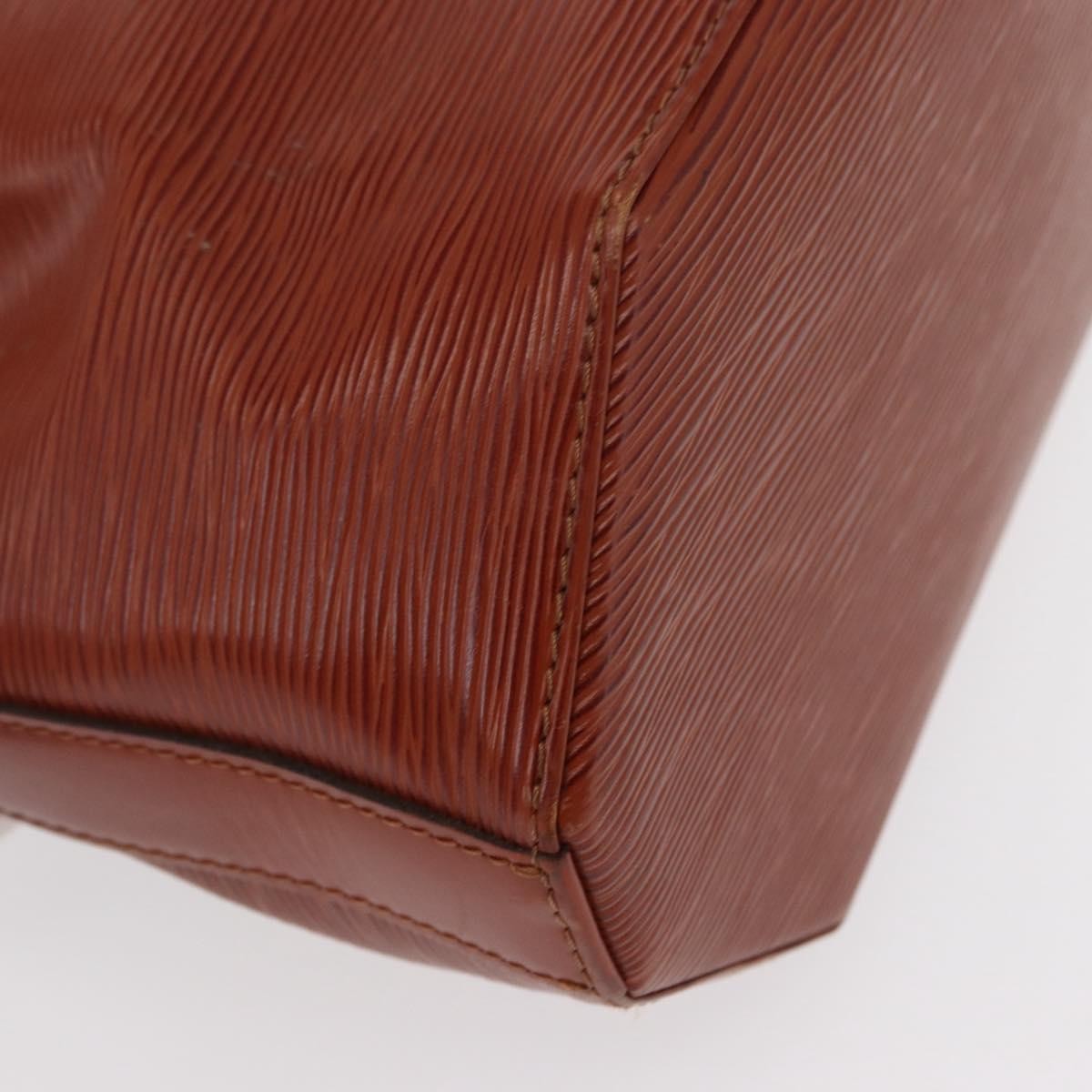 Louis Vuitton Vintage Sac D'epaule Handbag Epi Leather Brown Leather Shoulder Bag Bag (Pre-Owned)