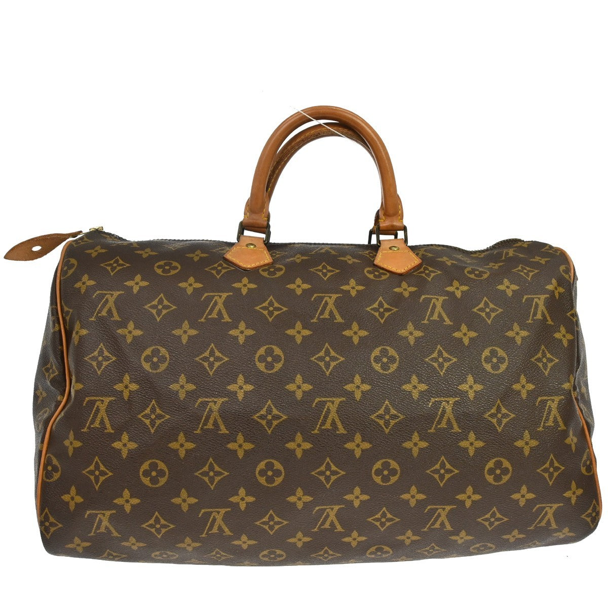 Louis Vuitton Speedy Handbag Monogram Canvas Brown Canvas Handbag (Pre-Owned)
