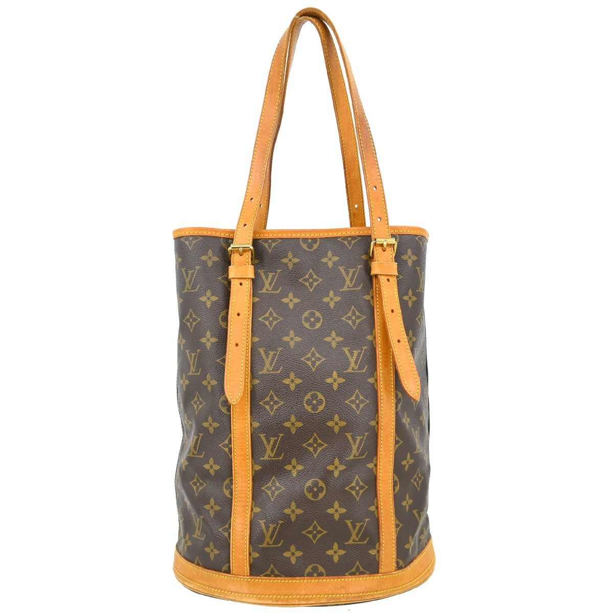 Louis Vuitton Bucket Bag Monogram Canvas Brown Canvas Tote Bag Bag (Pre-Owned)
