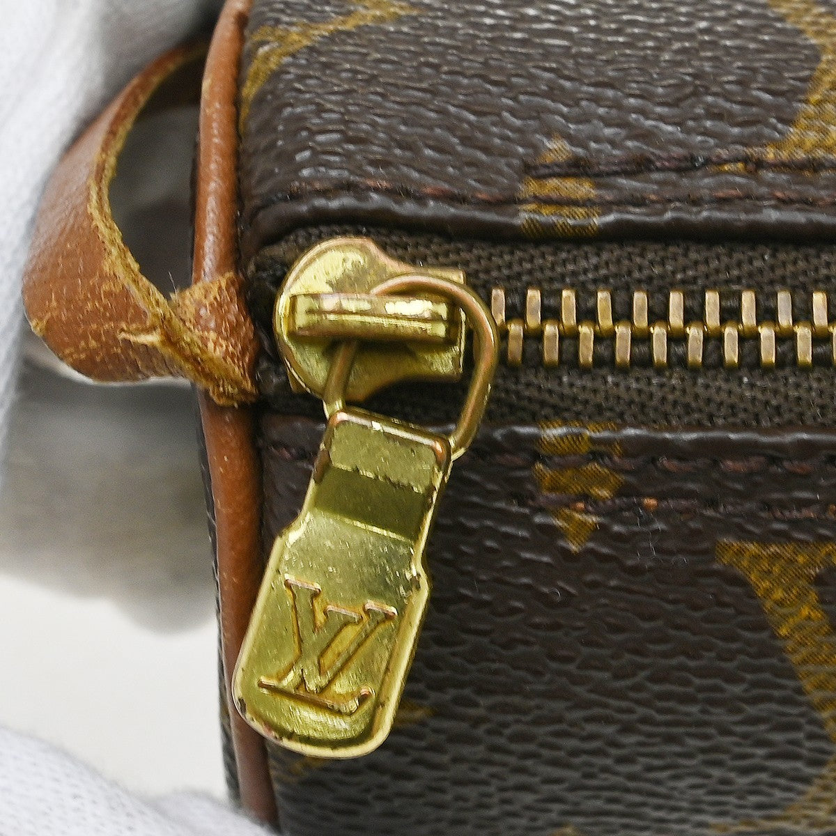 Louis Vuitton Papillon Pochette Monogram Canvas Brown Canvas Handbag (Pre-Owned)