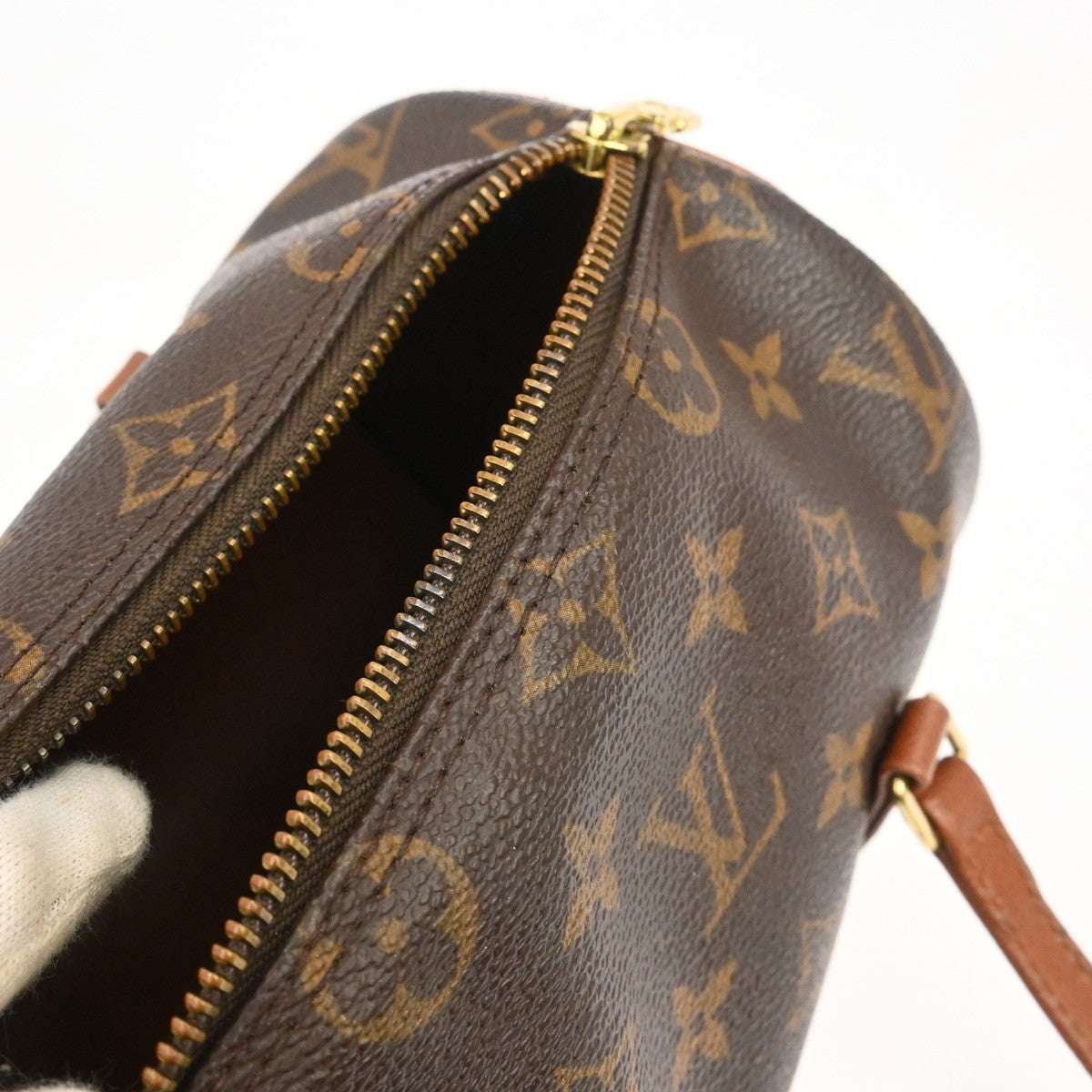 Louis Vuitton Papillon Handbag Monogram Canvas Brown Canvas Handbag (Pre-Owned)