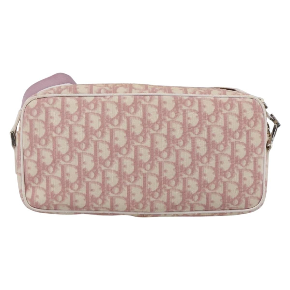 Christian Dior Vintage Crossbody Bag Diorissimo Canvas Pink Canvas Shoulder Bag Bag (Pre-Owned)