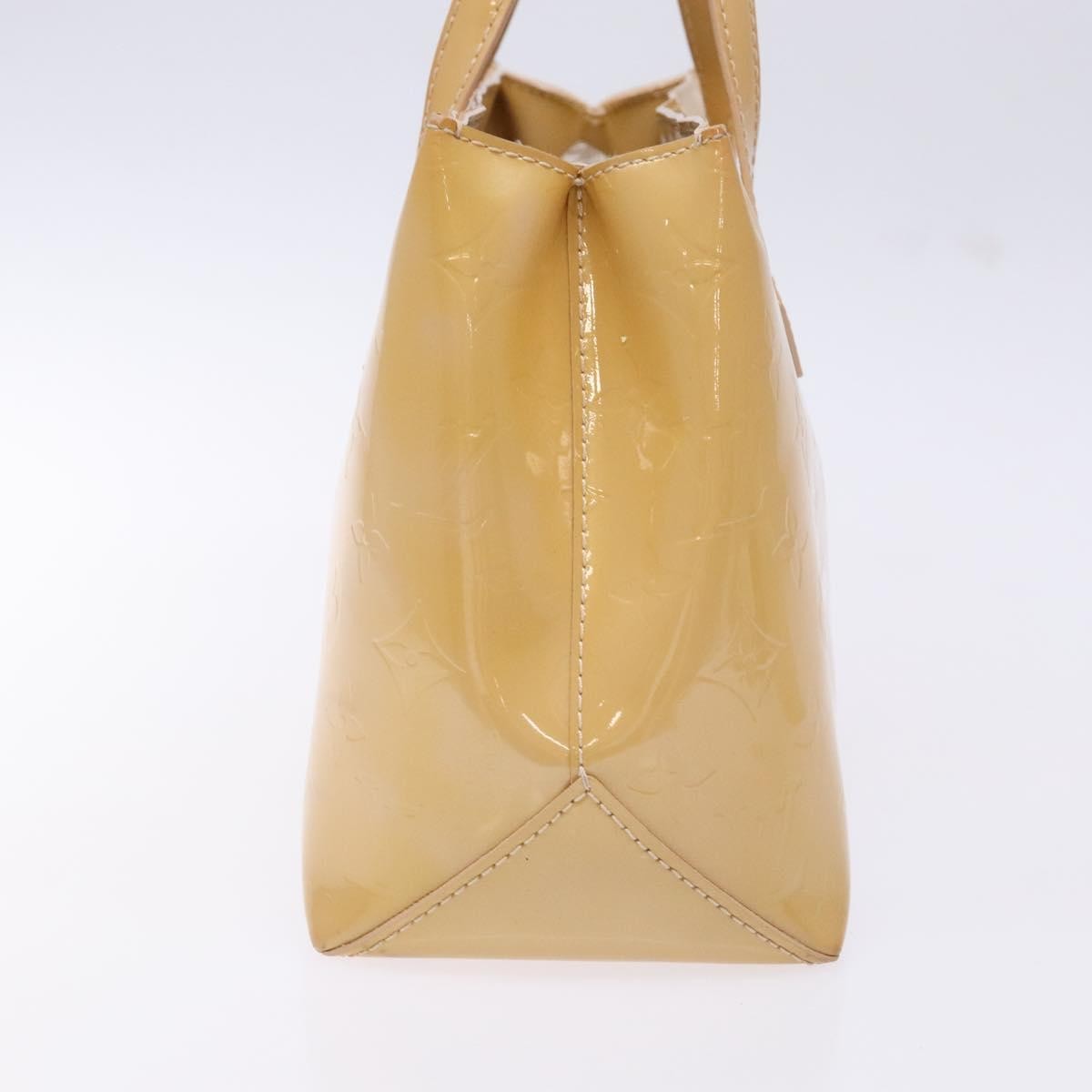 Louis Vuitton Wilshire Handbag Monogram Vernis Beige Patent_Leather Bag (Pre-Owned)