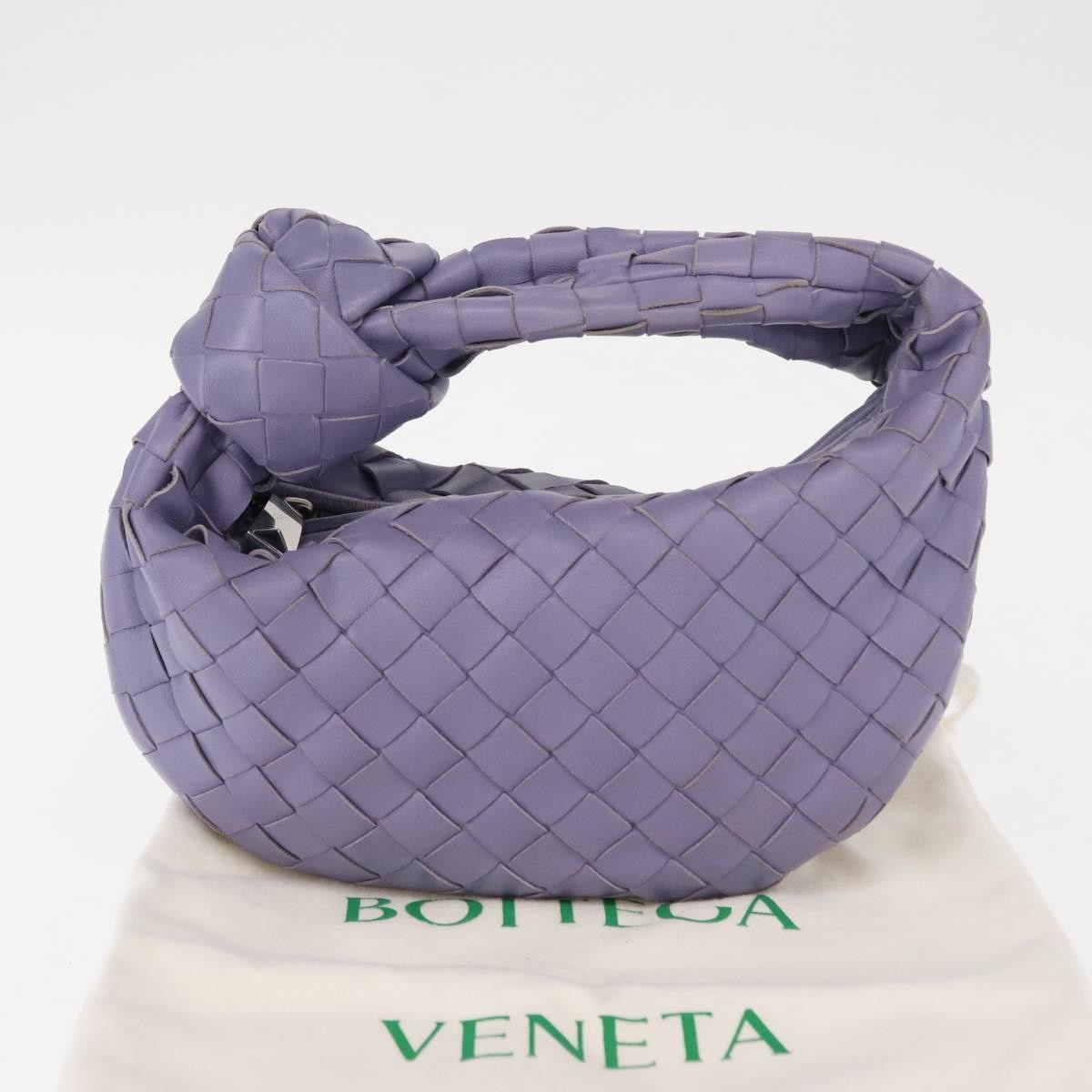 Bottega Veneta Bv Jodie Hobo Intrecciato Nappa Purple Leather Handbag (Pre-Owned)