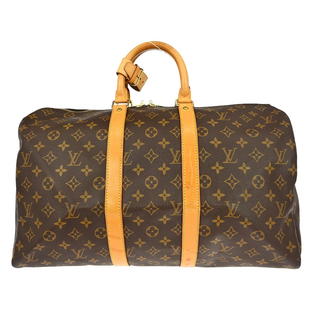 Louis Vuitton Keepall Bag Monogram Canvas Brown Canvas Travel Bag Bag (Pre-Owned)