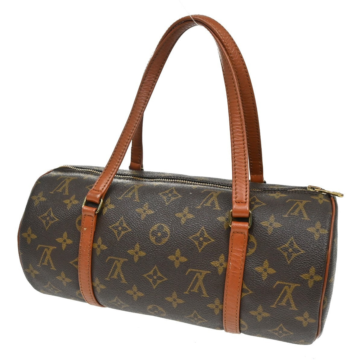 Louis Vuitton Papillon Handbag Monogram Canvas Brown Canvas Handbag (Pre-Owned)