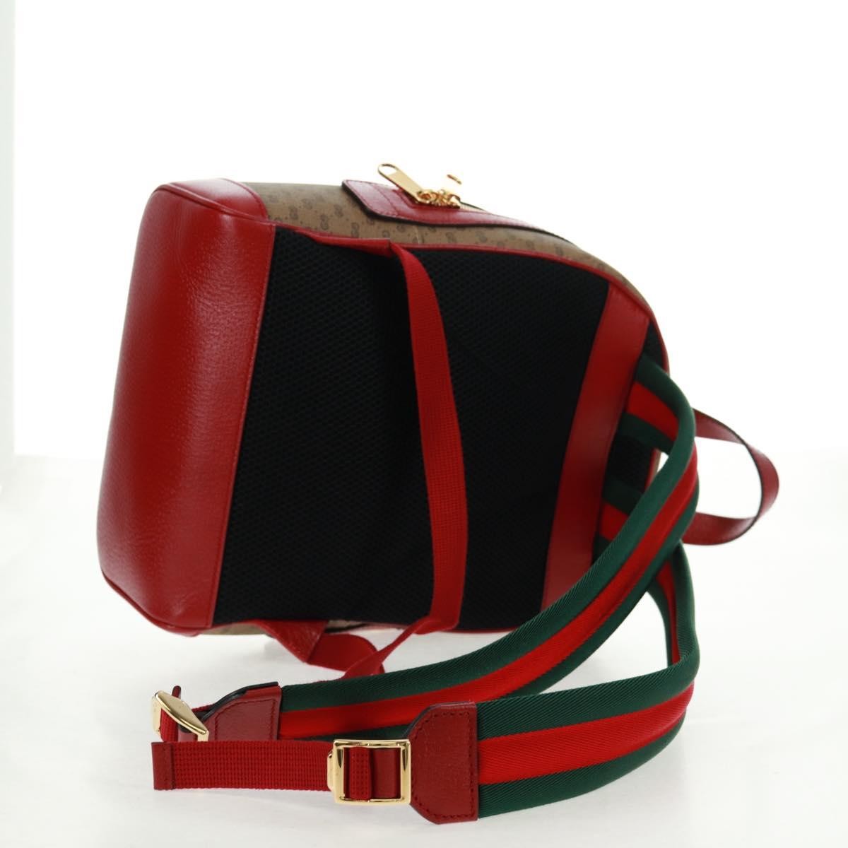 Gucci Doraemon Zip Backpack Printed Mini Gg Coated Canvas Beige Canvas Backpack Bag (Pre-Owned)