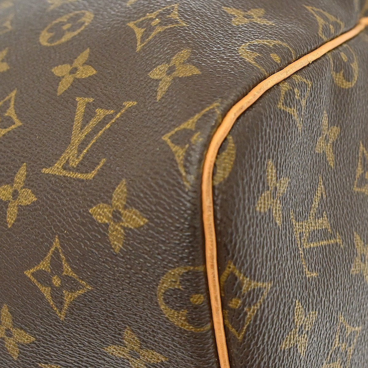 Louis Vuitton Keepall Bag Monogram Canvas Brown Canvas Travel Bag Bag (Pre-Owned)