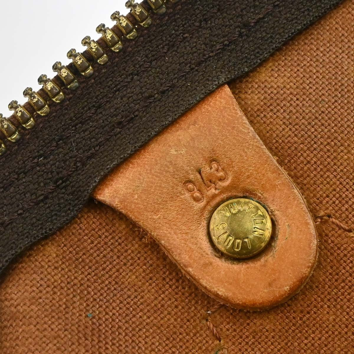 Louis Vuitton Speedy Handbag Monogram Canvas Brown Canvas Handbag (Pre-Owned)