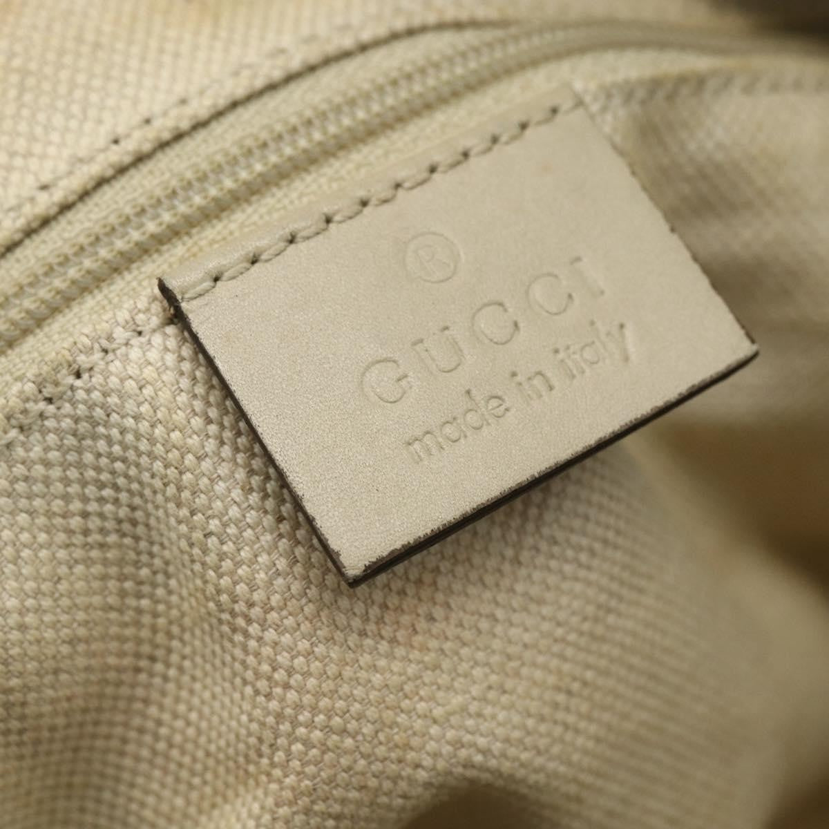 Gucci Sukey Top Handle Satchel Gg Coated Canvas Beige Canvas Handbag (Pre-Owned)