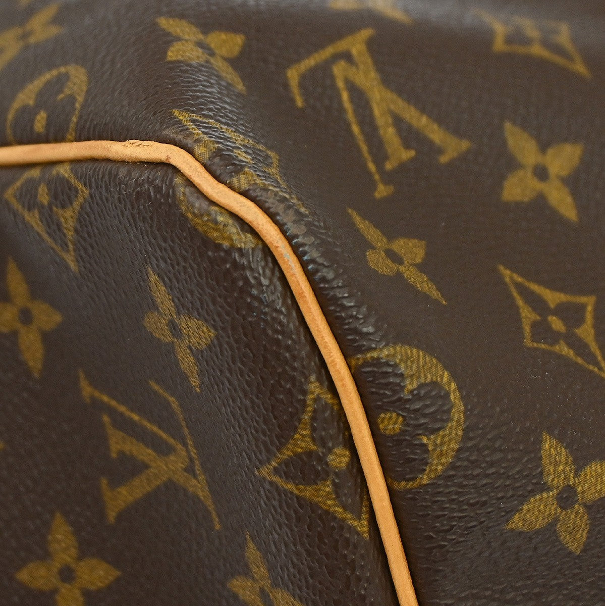Louis Vuitton Keepall Bag Monogram Canvas Brown Canvas Travel Bag Bag (Pre-Owned)