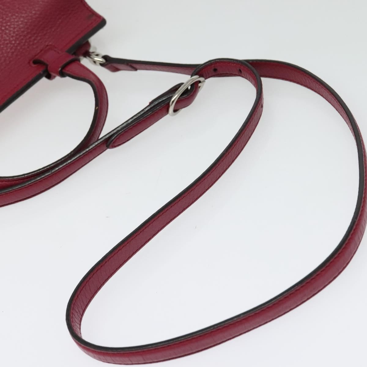 Gucci Bamboo Daily Top Handle Bag Leather Pink Leather Bag (Pre-Owned)