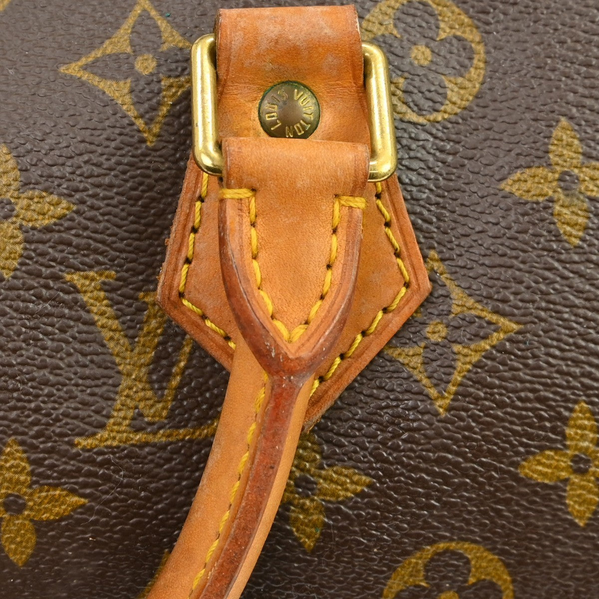 Louis Vuitton Speedy Handbag Monogram Canvas Brown Canvas Handbag (Pre-Owned)