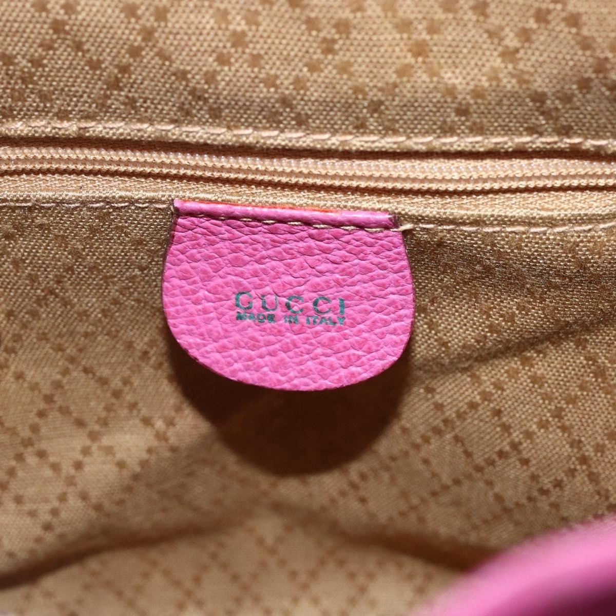 Gucci Vintage Bamboo Backpack Suede Pink Suede Backpack Bag (Pre-Owned)