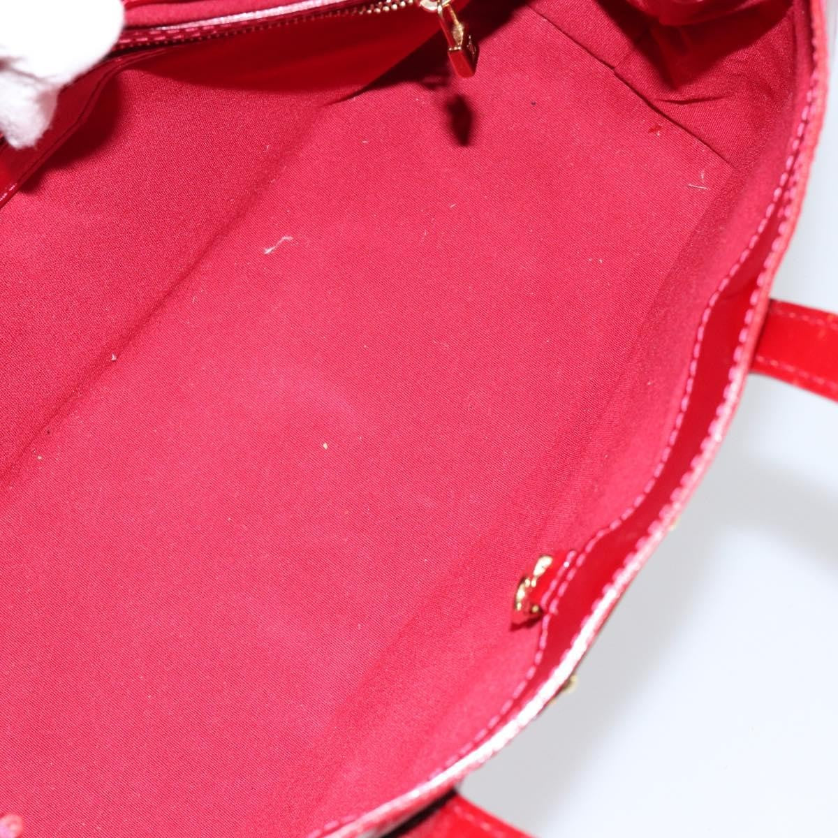 Louis Vuitton Wilshire Handbag Monogram Vernis Red Patent_Leather Handbag (Pre-Owned)