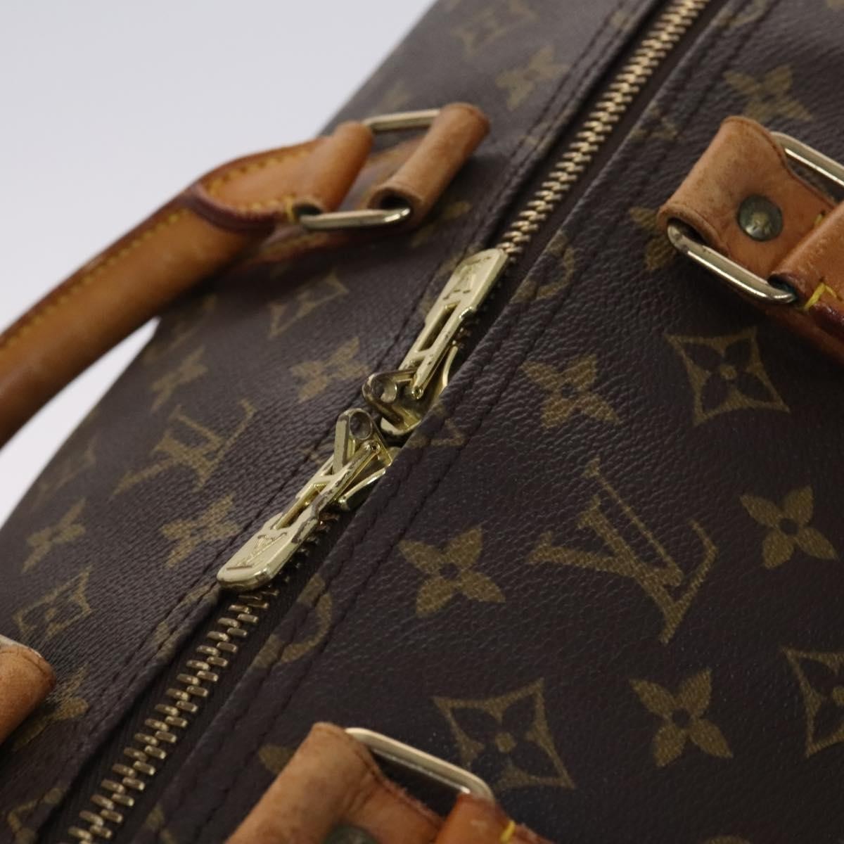 Louis Vuitton Keepall Bag Monogram Canvas Brown Canvas Travel Bag Bag (Pre-Owned)