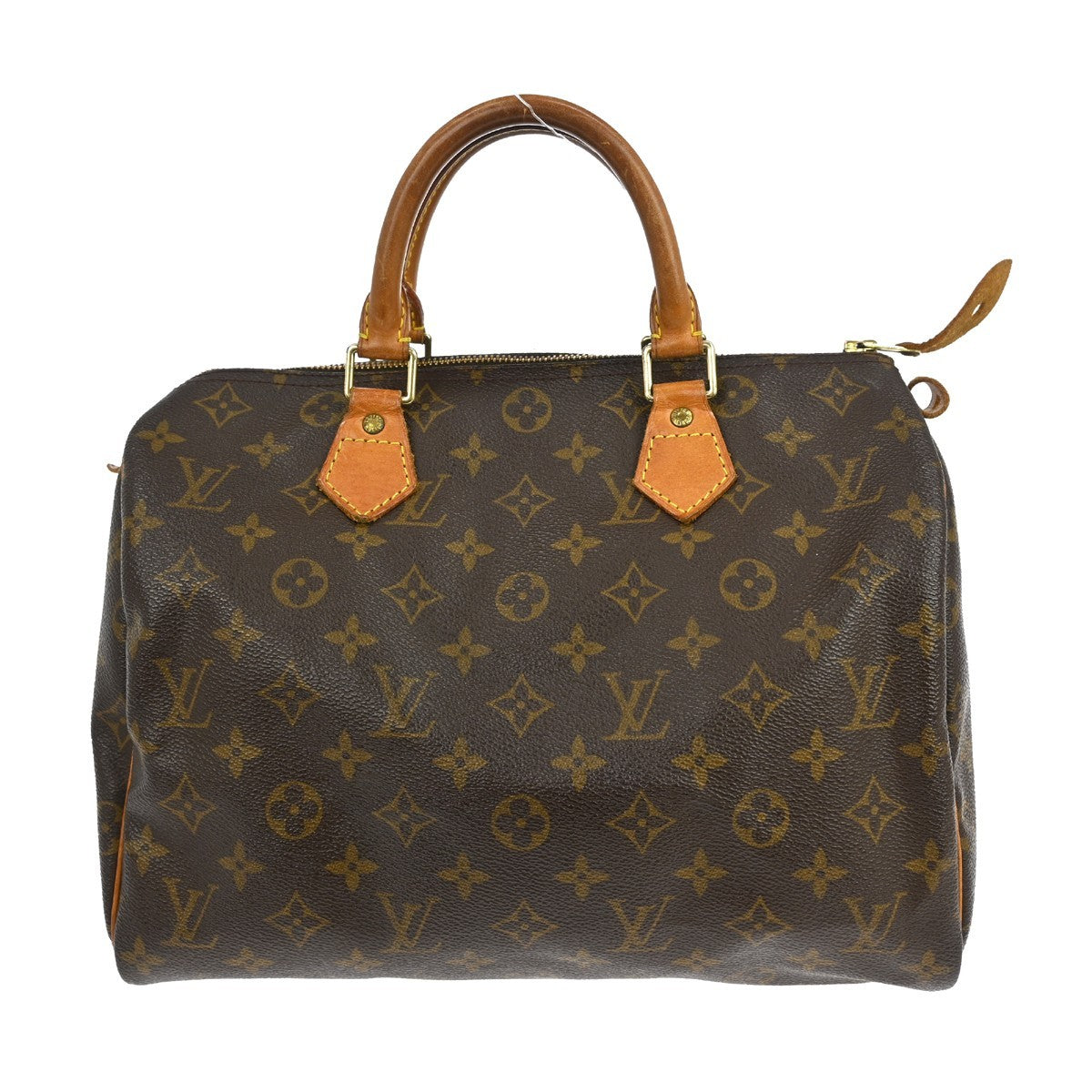 Louis Vuitton Speedy Handbag Monogram Canvas Brown Canvas Handbag (Pre-Owned)