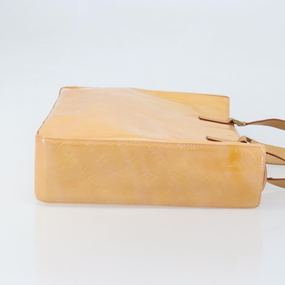 Louis Vuitton Columbus Handbag Monogram Vernis Beige Patent_Leather Tote Bag Bag (Pre-Owned)