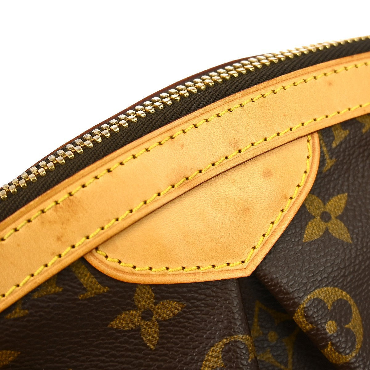Louis Vuitton Tivoli Handbag Monogram Canvas Brown Canvas Handbag (Pre-Owned)
