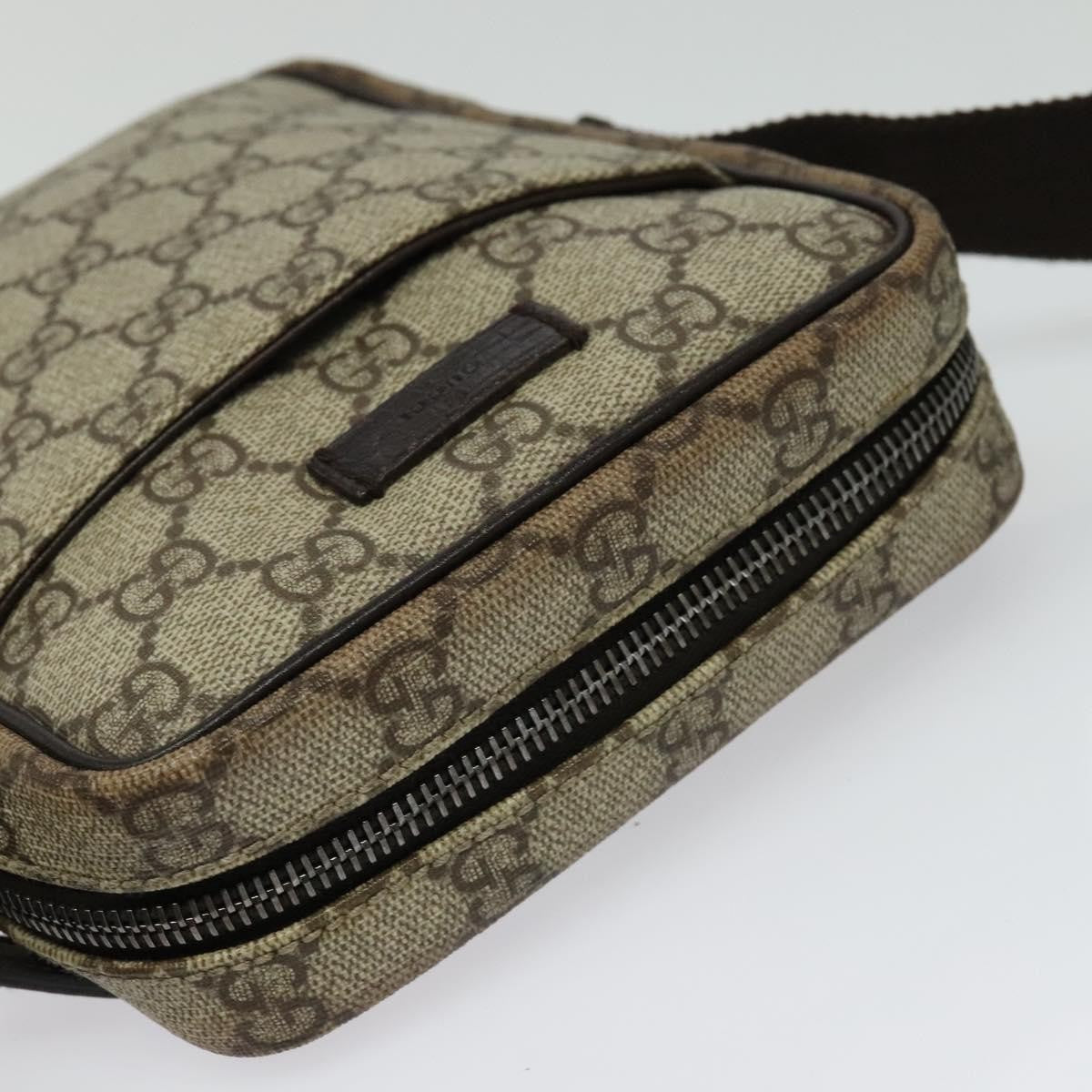 Gucci Gg Supreme Shoulder Bag Canvas Beige Canvas Shoulder Bag Bag (Pre-Owned)