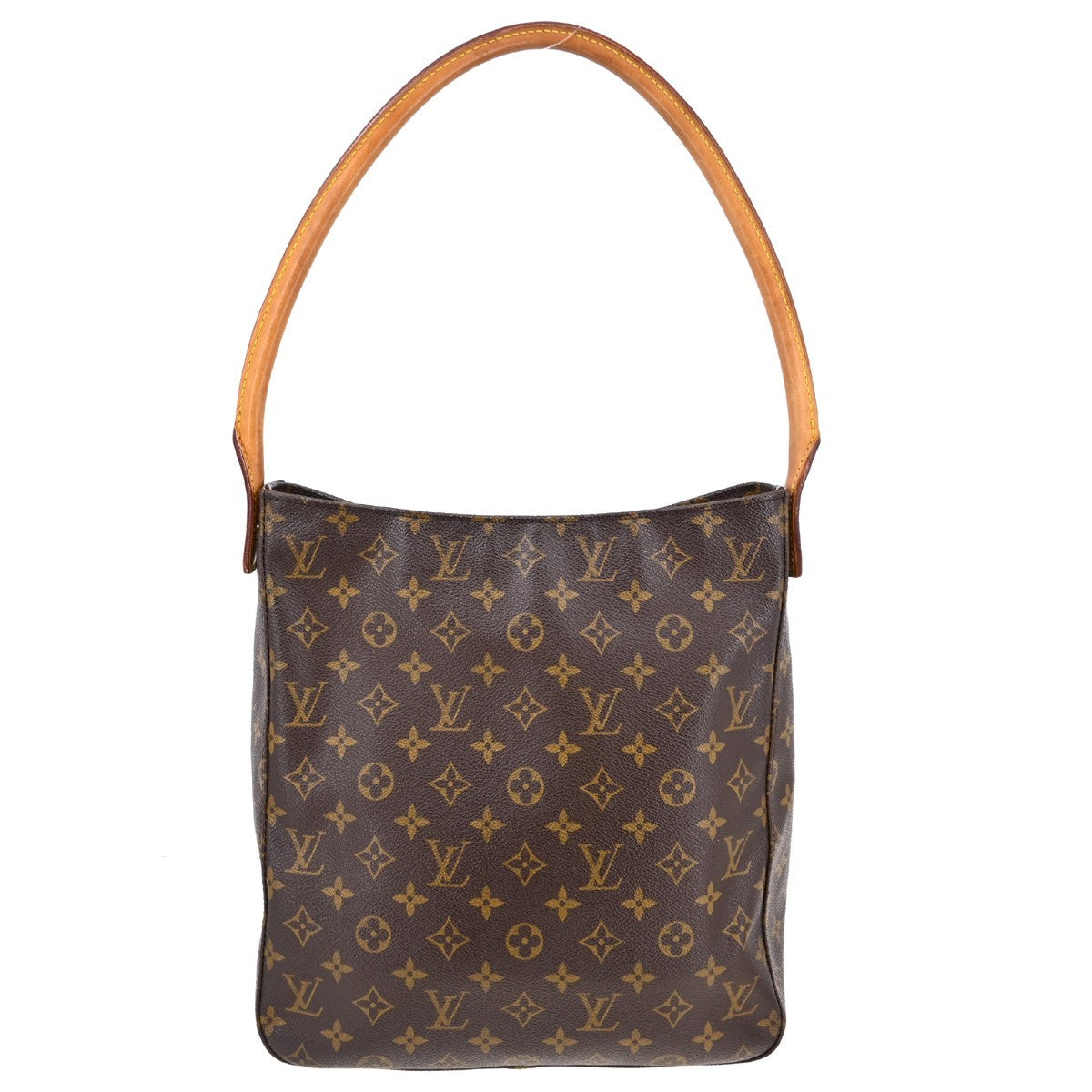 Louis Vuitton Monogram Looping Handbag Monogram Canvas Brown Canvas Shoulder Bag Bag (Pre-Owned)