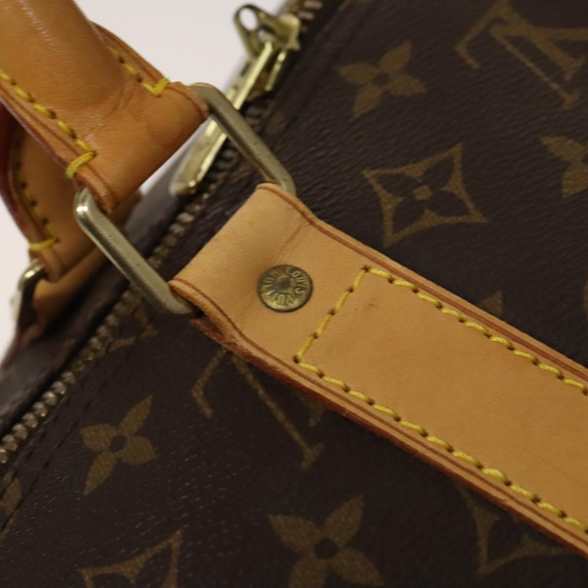 Louis Vuitton Keepall Bag Monogram Canvas Brown Canvas Travel Bag Bag (Pre-Owned)