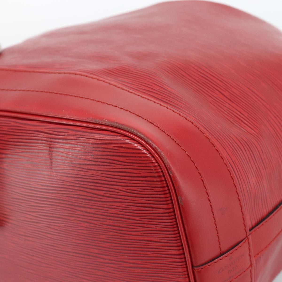 Louis Vuitton Petit Noe Nm Handbag Epi Leather Red Leather Shoulder Bag Bag (Pre-Owned)