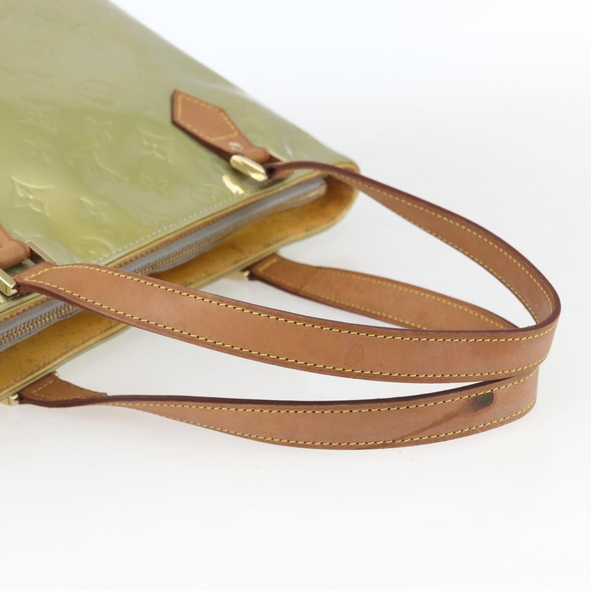 Louis Vuitton Houston Handbag Monogram Vernis Green Patent_Leather Tote Bag Bag (Pre-Owned)