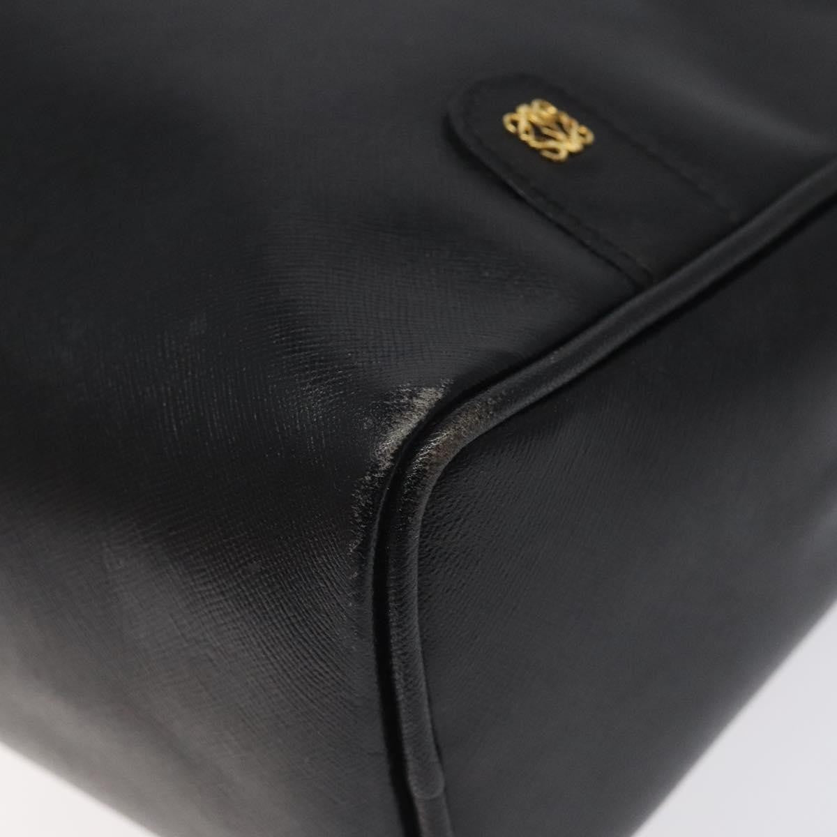 Loewe Anagram Clutch Bag Leather Black Leather Clutche & Pouche Bag (Pre-Owned)