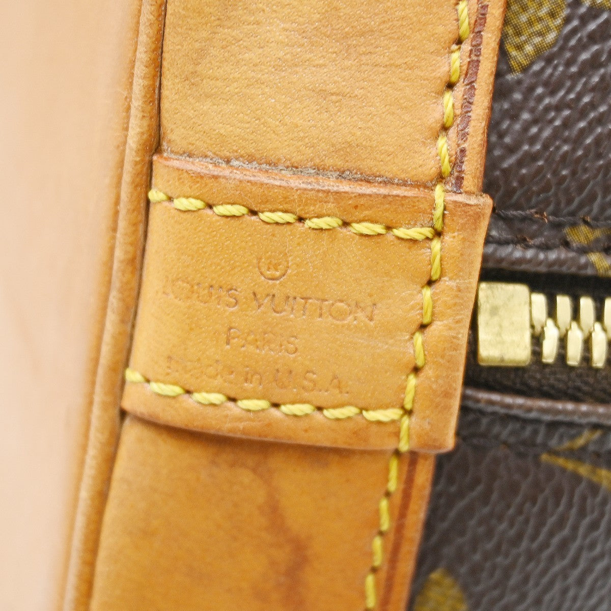 Louis Vuitton Alma Handbag Monogram Canvas Brown Canvas Handbag (Pre-Owned)