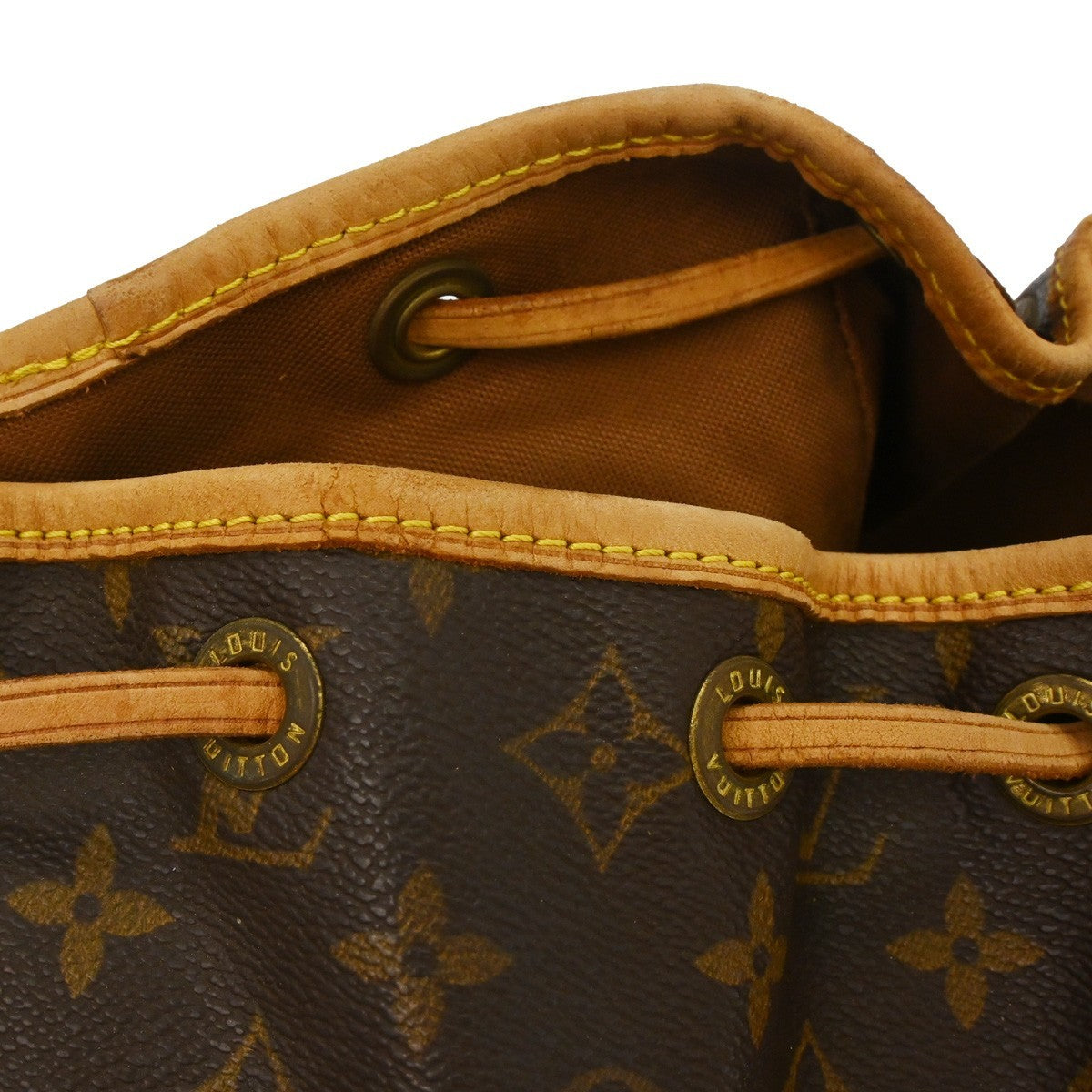 Louis Vuitton Vintage Montsouris Backpack Monogram Canvas Brown Canvas Backpack Bag (Pre-Owned)