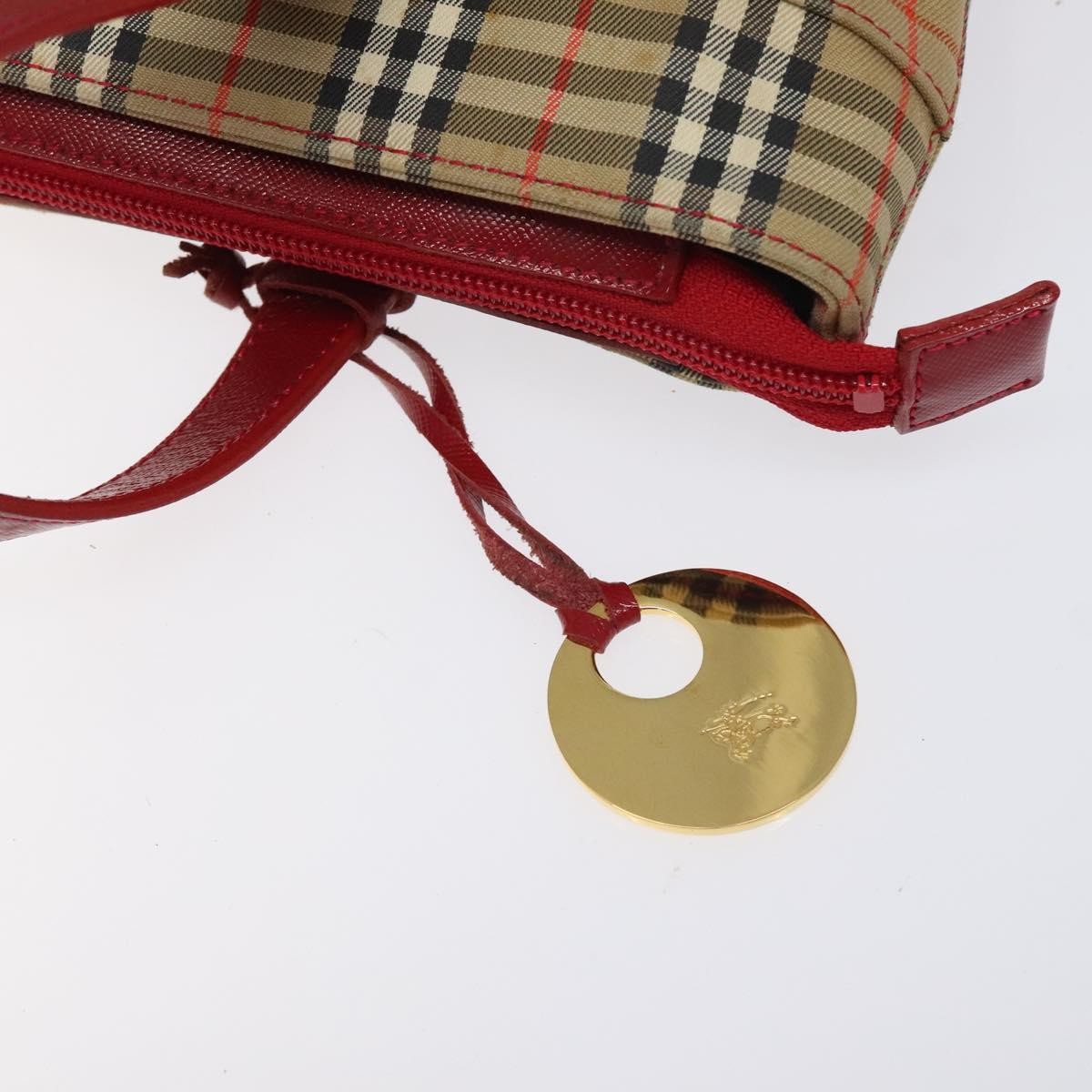 Burberry Nova Check Handbag Nova Check Canvas And Leather Beige Canvas Handbag (Pre-Owned)