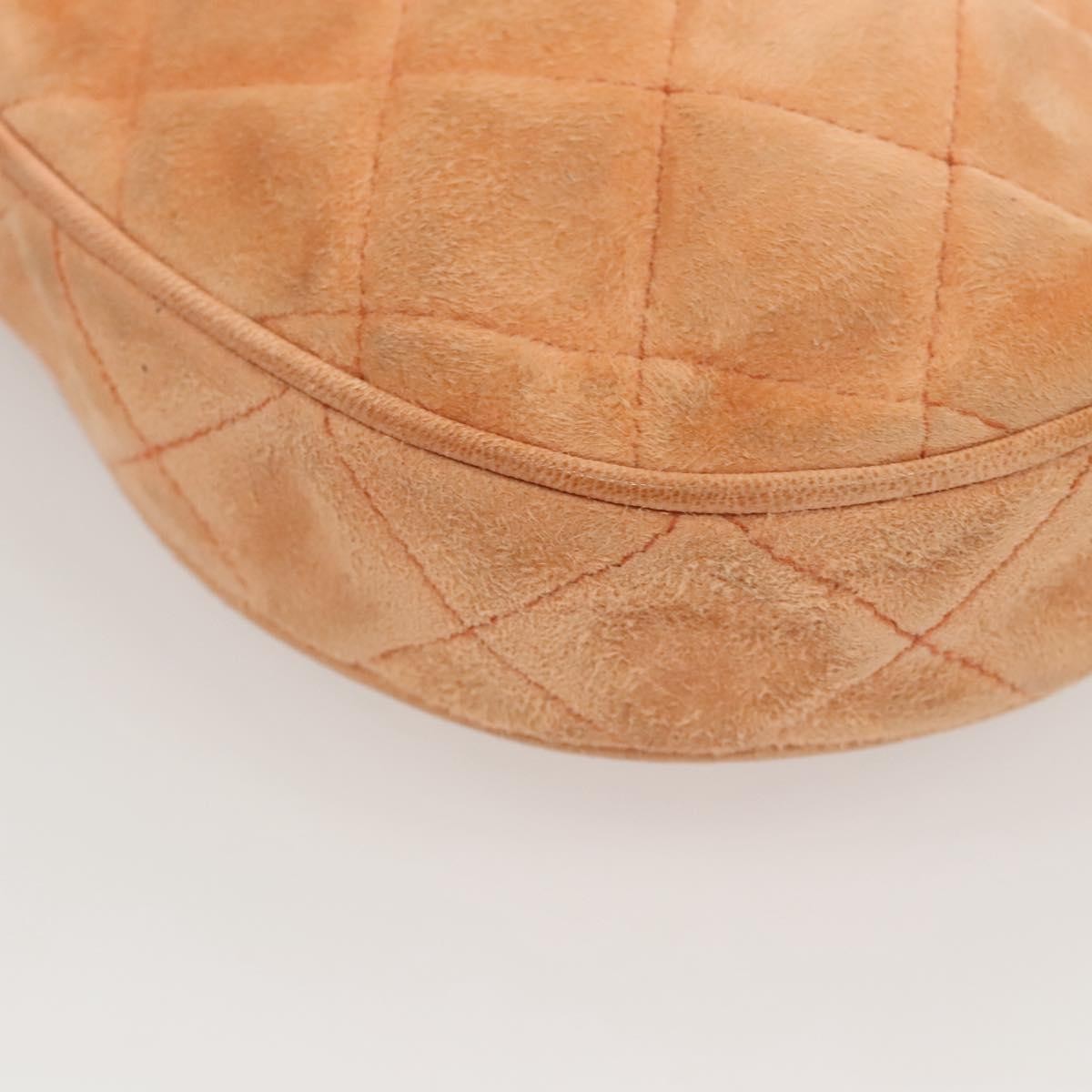 Chanel Vintage Clutch Suede Orange Suede Clutche & Pouche Bag (Pre-Owned)