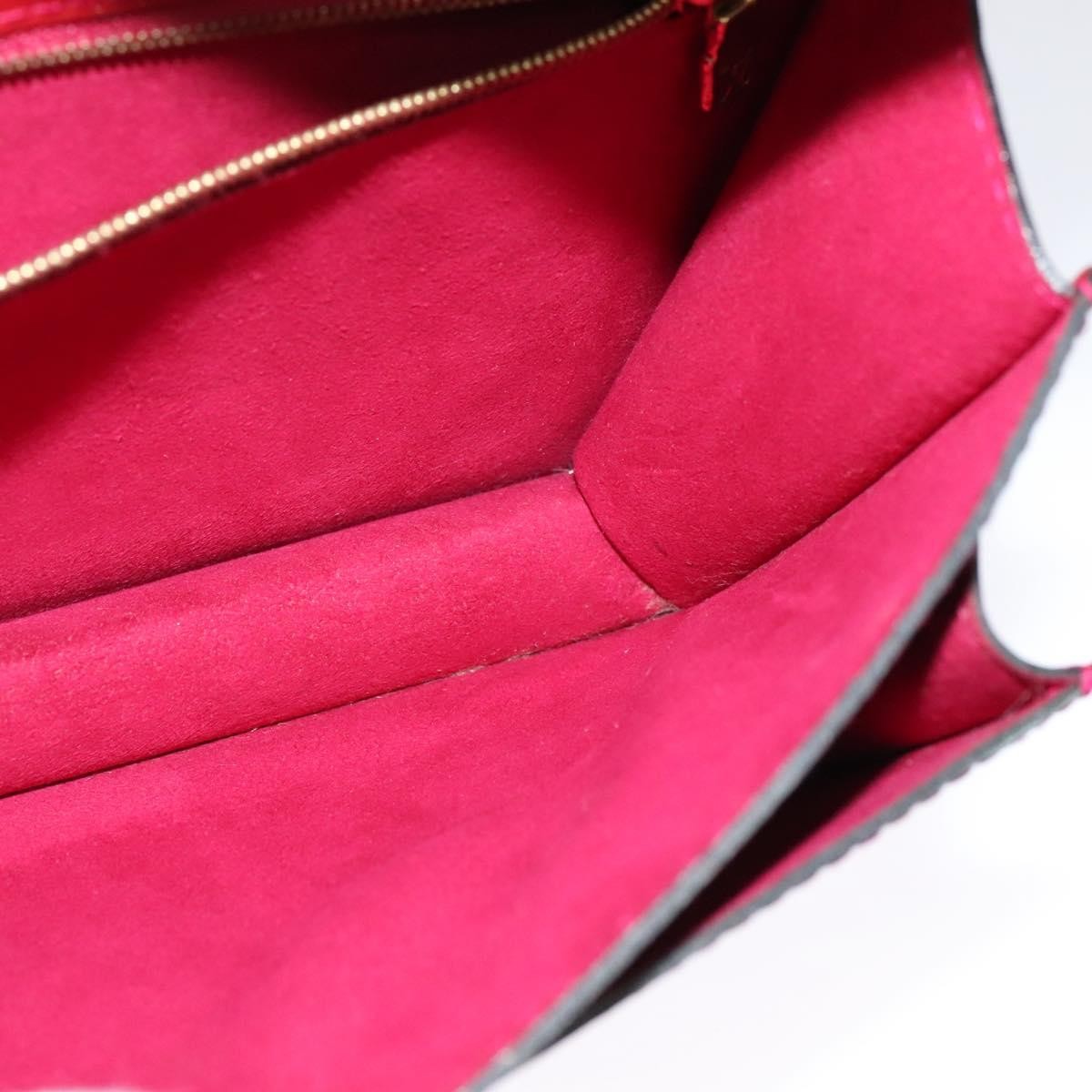 Louis Vuitton Monceau Handbag Vernis Burgundy Patent_Leather Bag (Pre-Owned)