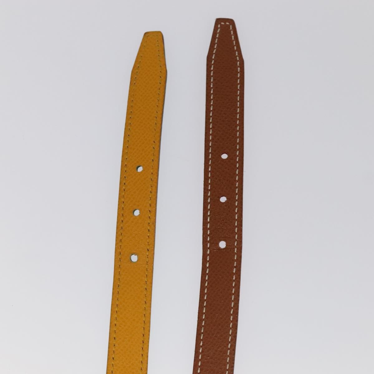 Hermes Double Hole Buckle Belt Metal And Leather Multicolour Leather Belts Accessory (Pre-Owned)