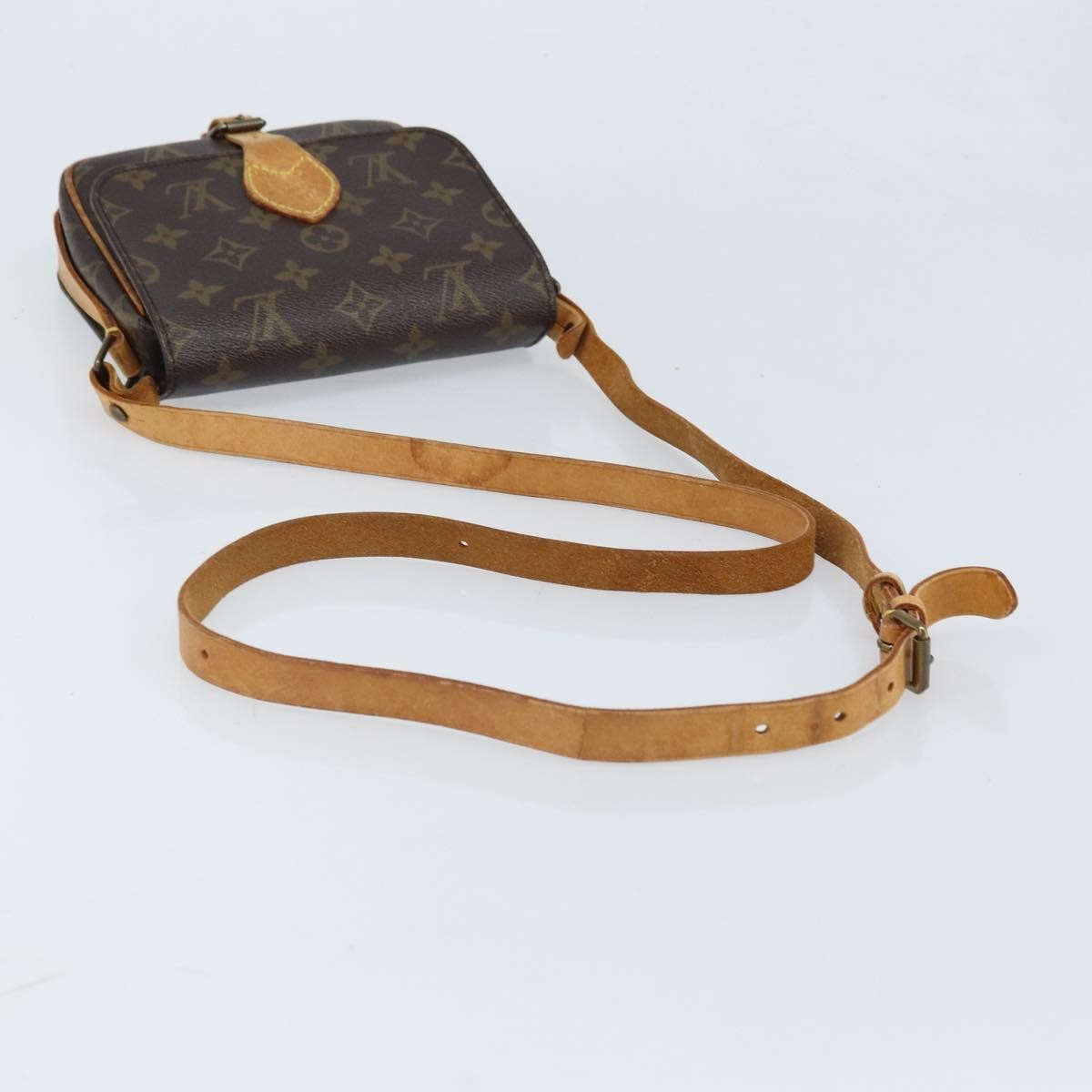 Louis Vuitton Cartouchiere Handbag Monogram Canvas Brown Canvas Shoulder Bag Bag (Pre-Owned)