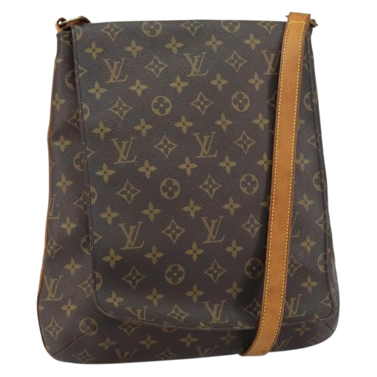 Louis Vuitton Musette Salsa Handbag Monogram Canvas Brown Canvas Shoulder Bag Bag (Pre-Owned)