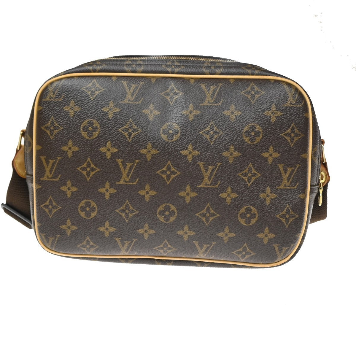 Louis Vuitton Reporter Bag Monogram Canvas Brown Canvas Shoulder Bag Bag (Pre-Owned)