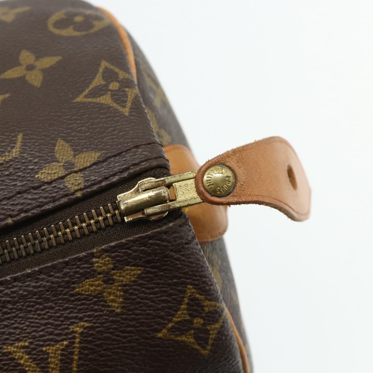 Louis Vuitton Speedy Handbag Monogram Canvas Brown Canvas Handbag (Pre-Owned)