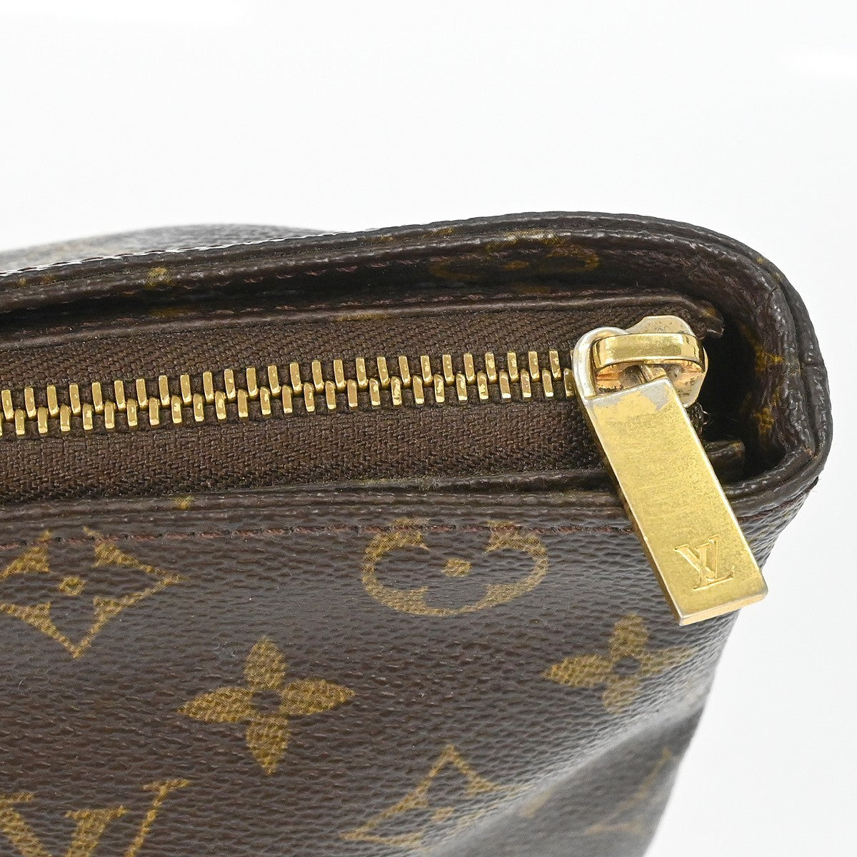 Louis Vuitton Cabas Mezzo Monogram Canvas Brown Canvas Tote Bag Bag (Pre-Owned)