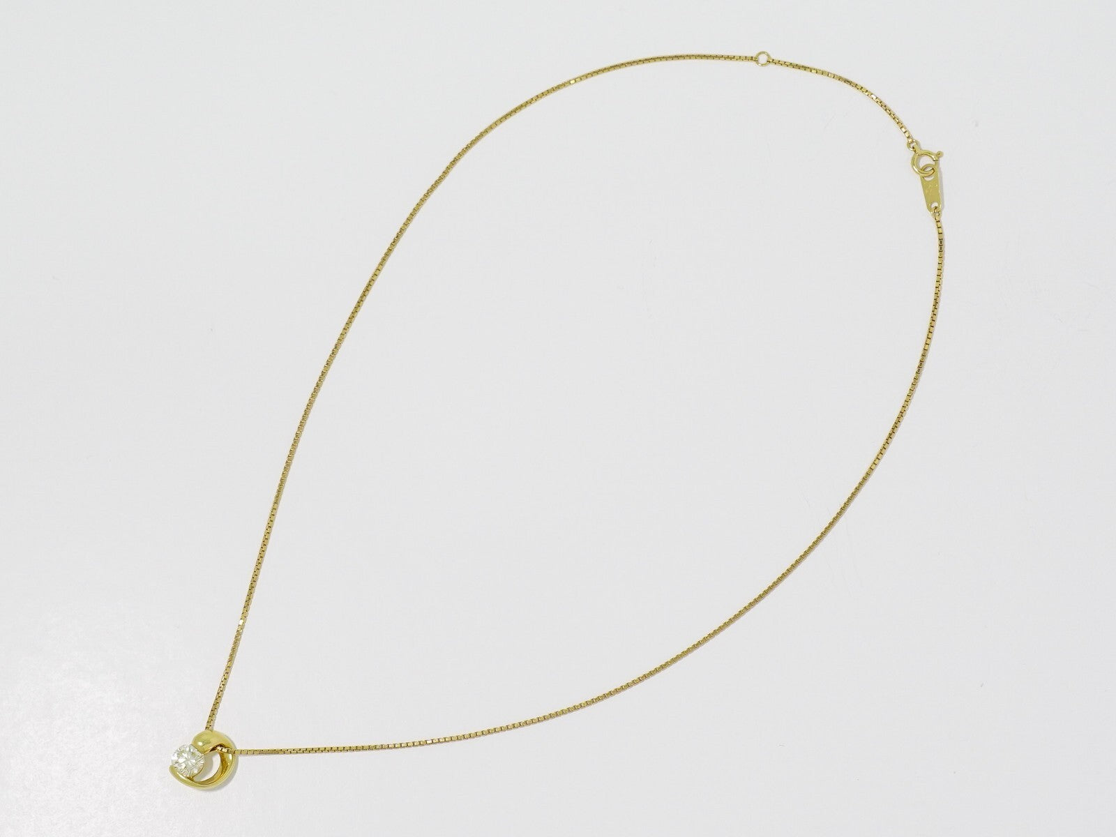 Tiffany & Co. Heart Pendant Necklace 18K Yellow Gold With Diamonds Gold Yellow_Gold Necklace Jewelry (Pre-Owned)