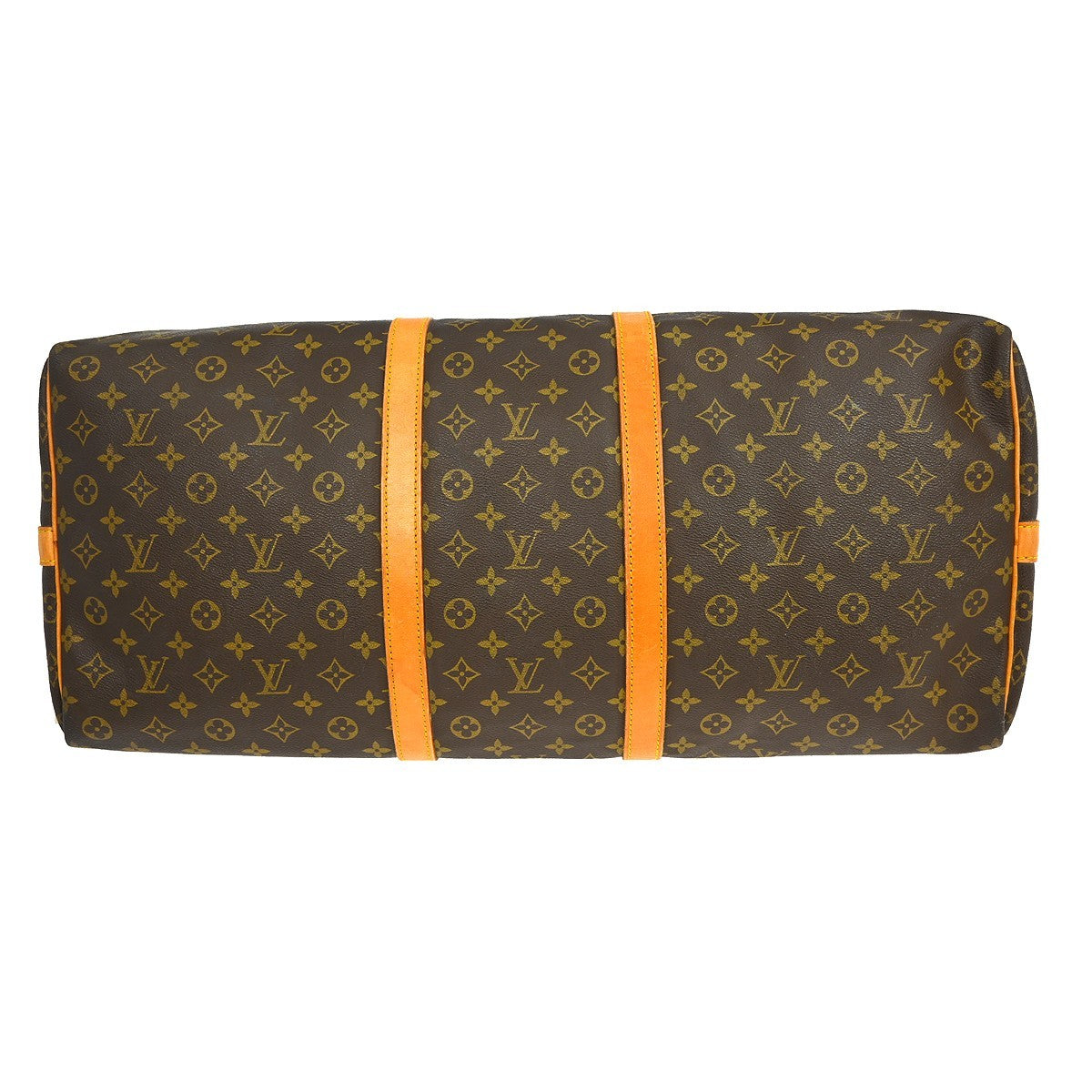 Louis Vuitton Keepall Bandouliere Bag Monogram Canvas Brown Canvas Travel Bag Bag (Pre-Owned)