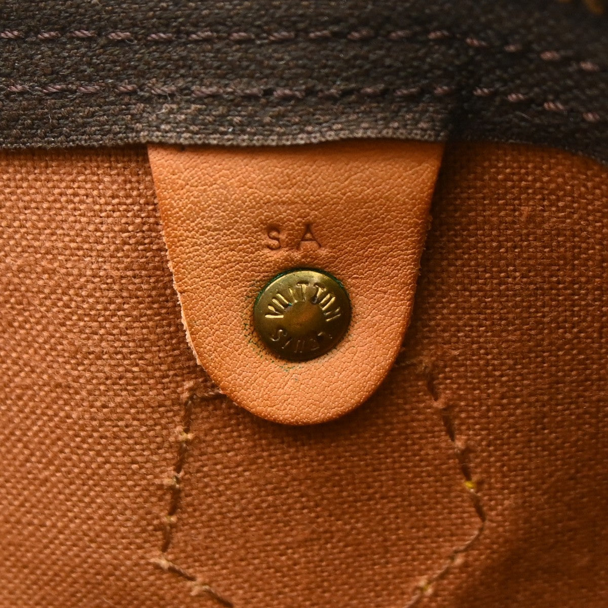 Louis Vuitton Speedy Handbag Monogram Canvas Brown Canvas Handbag (Pre-Owned)