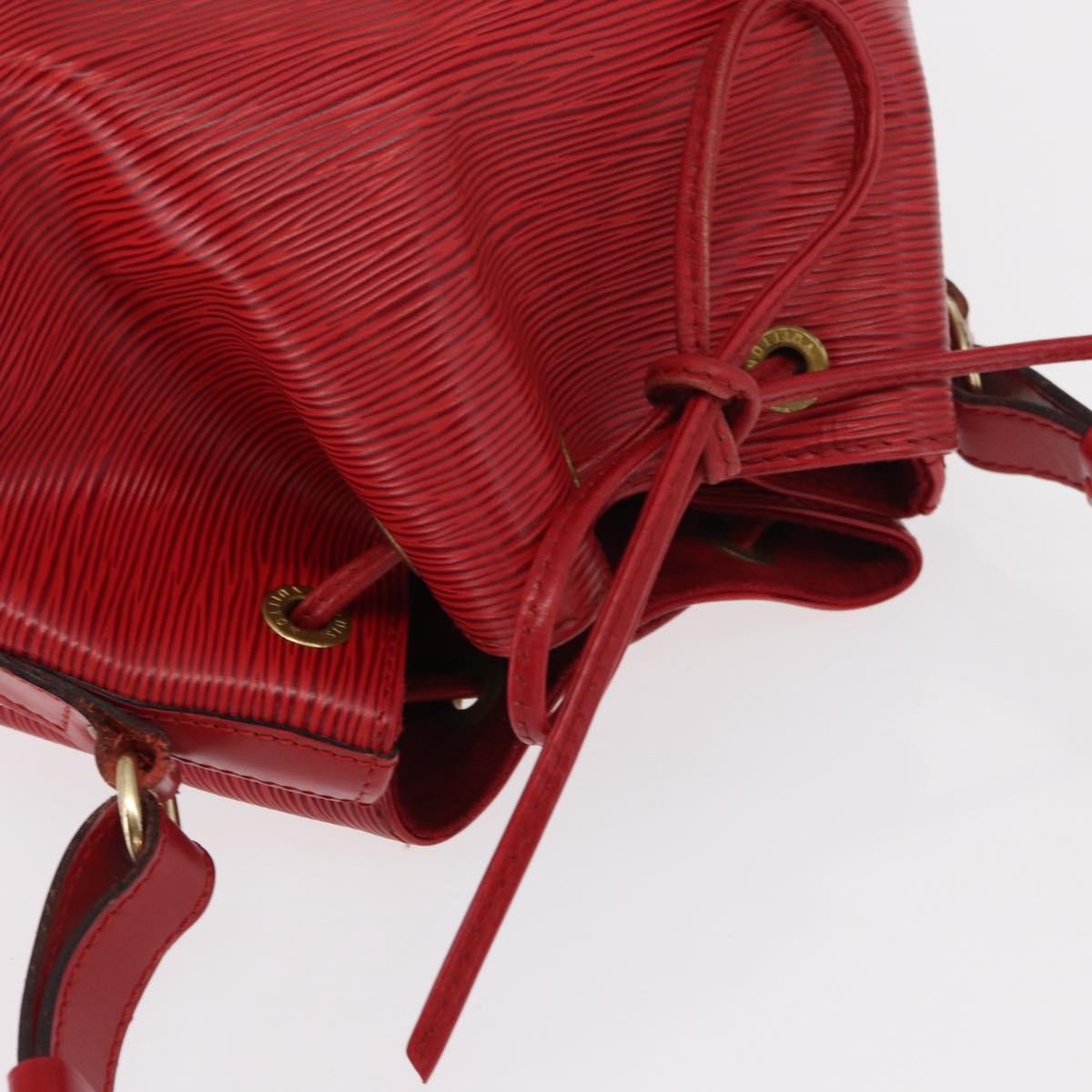 Louis Vuitton Petit Noe Nm Handbag Epi Leather Red Leather Shoulder Bag Bag (Pre-Owned)