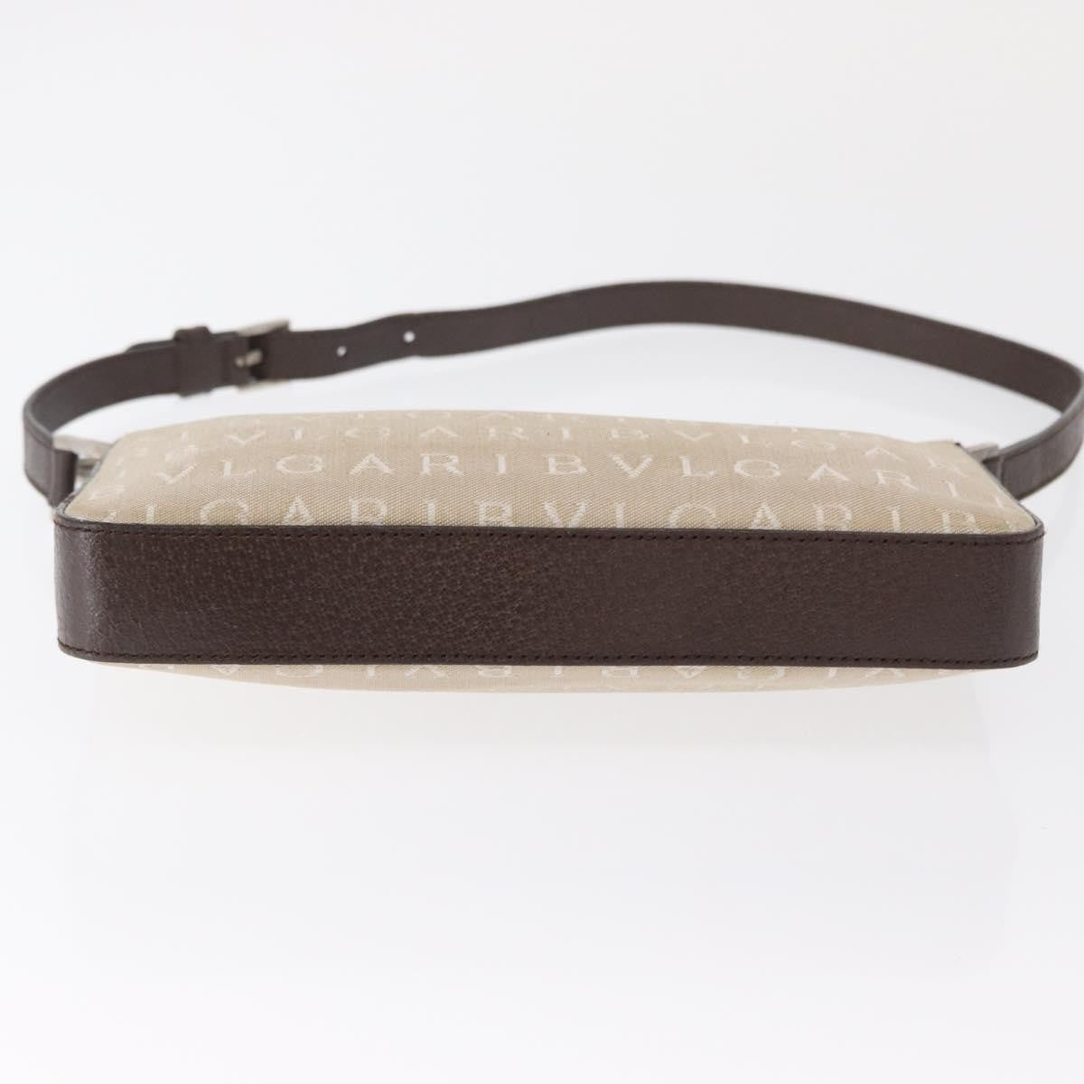 Bvlgari Pouch Canvas Beige Canvas Clutche & Pouche Bag (Pre-Owned)