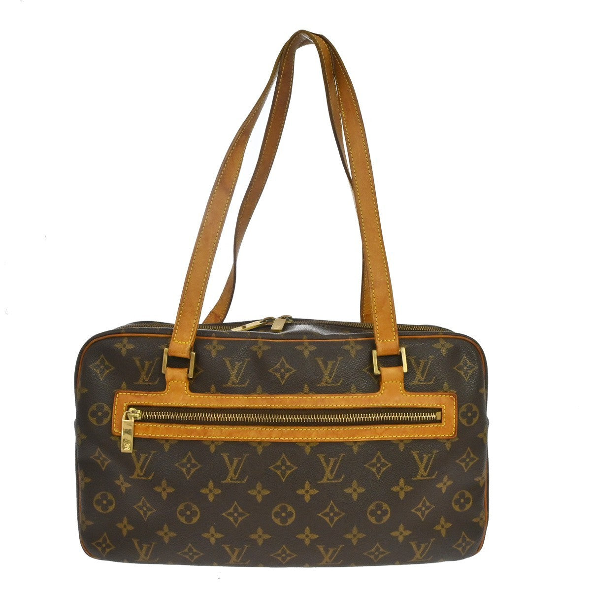 Louis Vuitton Cite Handbag Monogram Canvas Brown Canvas Shoulder Bag Bag (Pre-Owned)