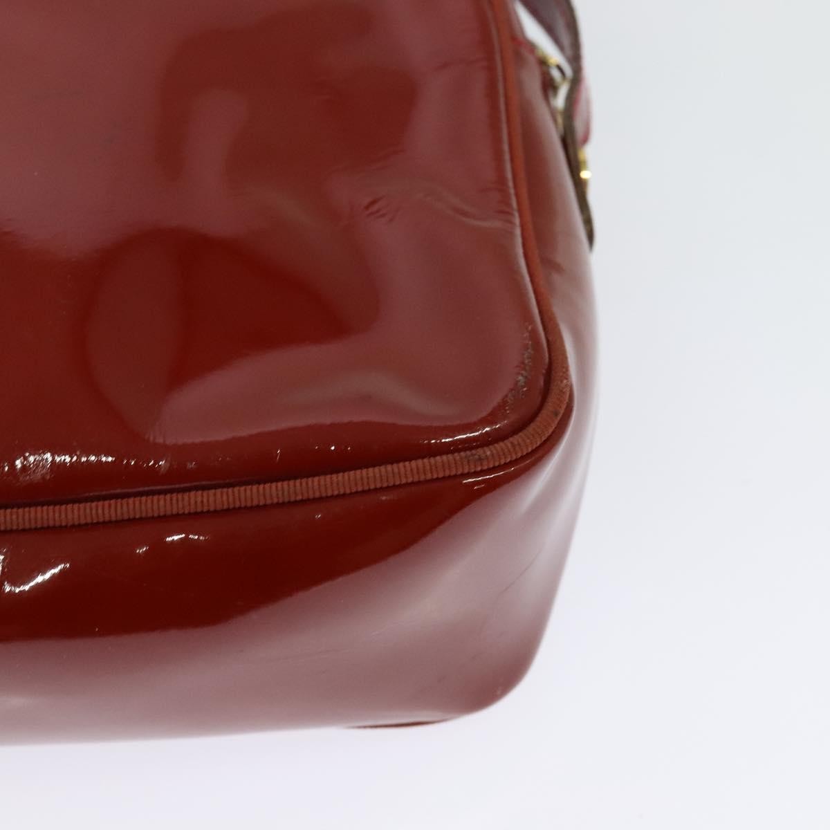 Salvatore Ferragamo Vala Shoulder Bag Patent Leather Red Patent_Leather Shoulder Bag Bag (Pre-Owned)
