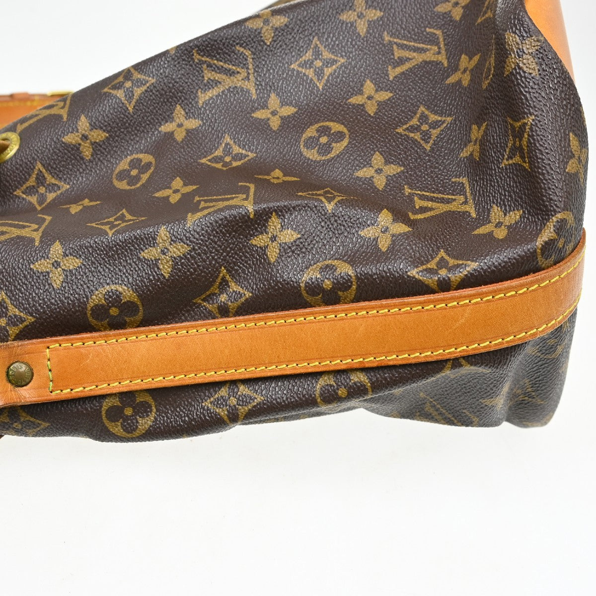 Louis Vuitton Petit Noe Handbag Monogram Canvas Brown Canvas Shoulder Bag Bag (Pre-Owned)