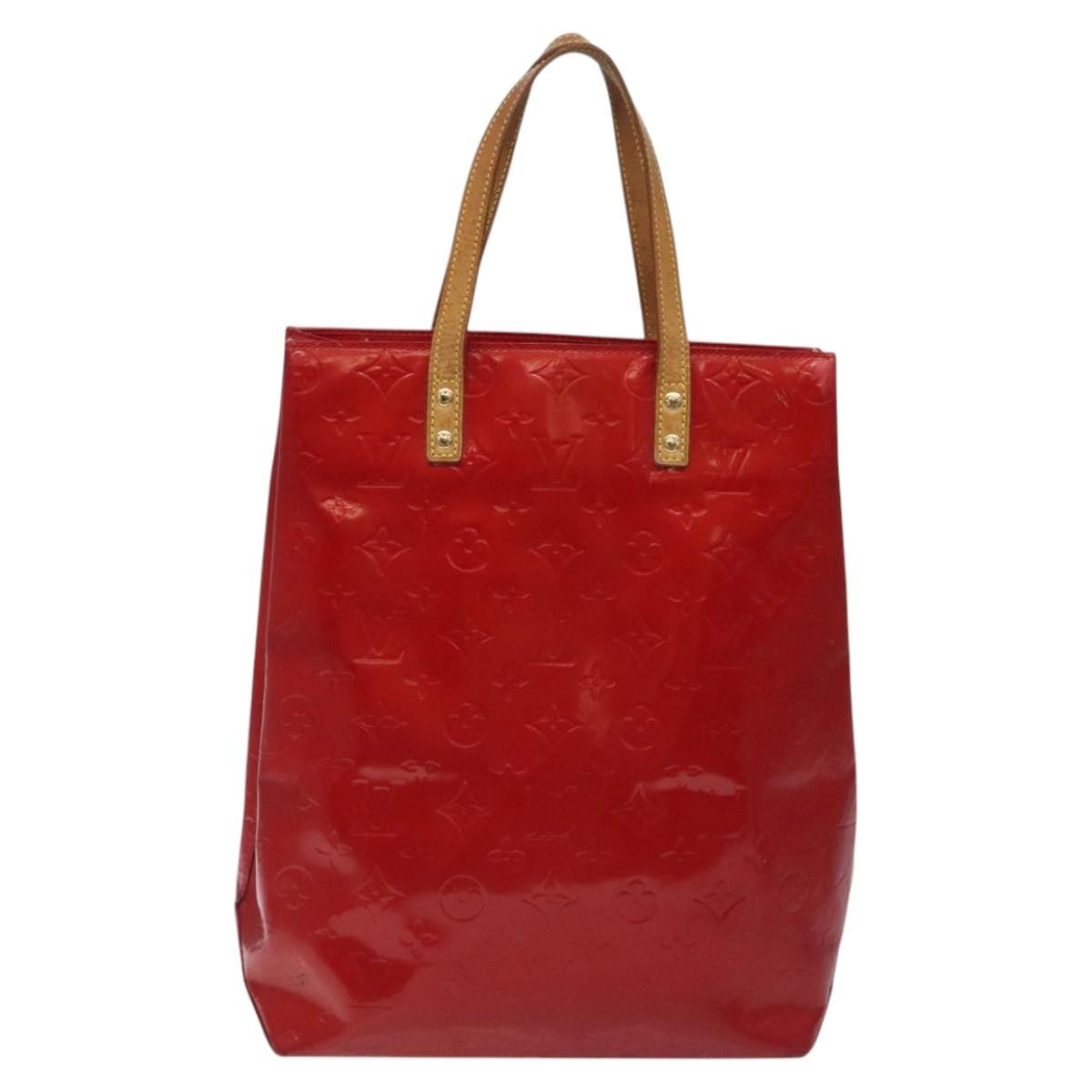 Louis Vuitton Reade Handbag Monogram Vernis Red Patent_Leather Handbag (Pre-Owned)