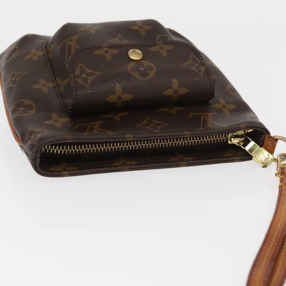 Louis Vuitton Partition Wristlet Clutch Monogram Canvas Brown Canvas Clutche & Pouche Bag (Pre-Owned)